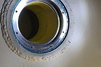 Innenbeschichtung am Flanschbauteil – DSM Rostock
